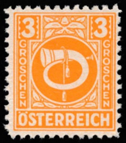 ANK 0697-0713 Posthorn 1945 complete set